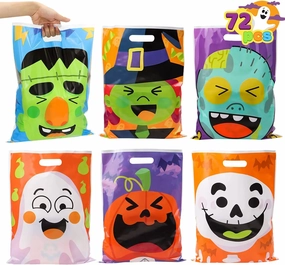 Halloween Characters Treat Bags , 72 Pcs Ghostly Props