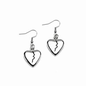 Broken Heart Earrings Haunted Accessories Creepy Supplies