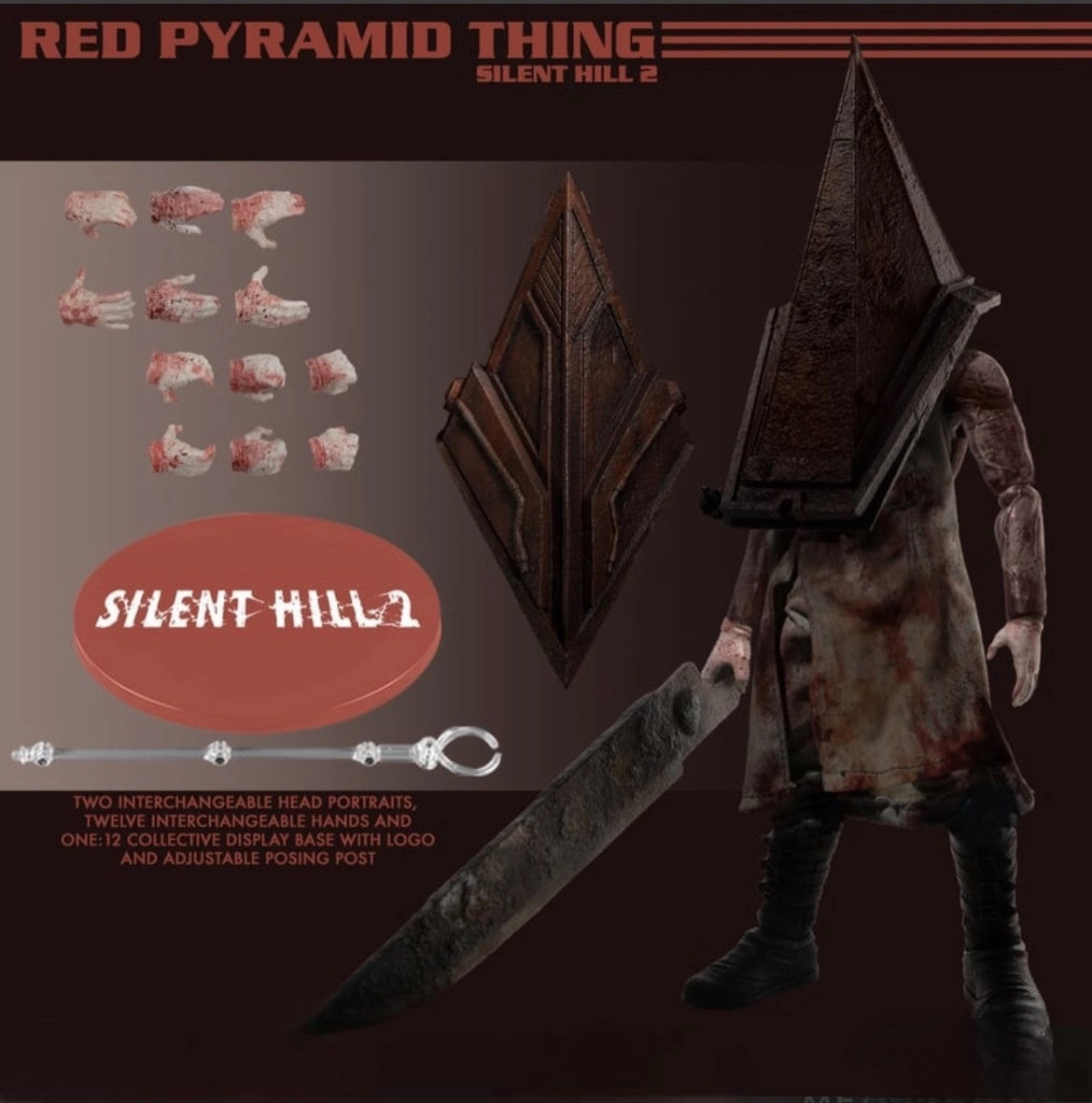 One:12 Collective - Silent Hill 2 Red Pyramid Thing Action Figure Mysterious Crafts
