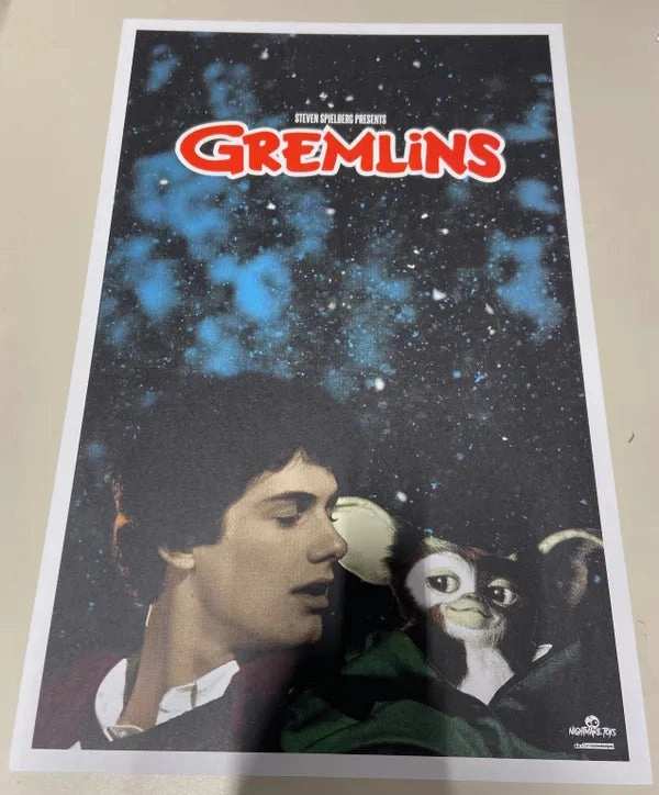 Gremlins Zach Galligan Nightmare Toys Exclusive 11x17 Print Haunted Figures