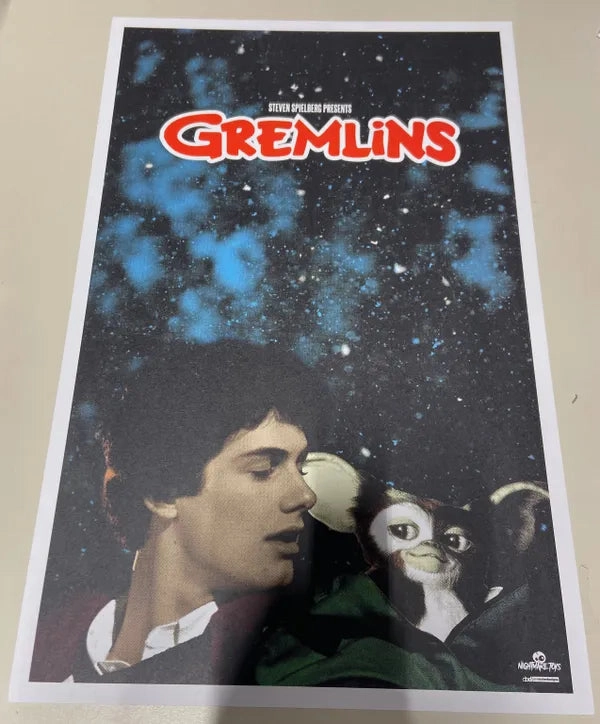 Creepy Decor Mystical Supplies Gremlins Zach Galligan Nightmare Toys Exclusive 11x17 Print