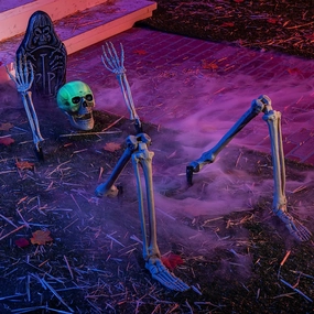 Groundbreaker Stakes with Lights, 5 Pcs Haunted Accents Playful Accents