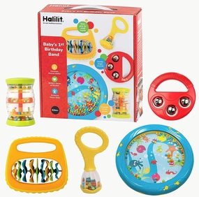 Gimcrack Maker Halilit Baby's First Birthday Band Musical Instrument Gift Set