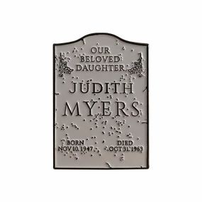 Fantastic Ornaments Creepy Ornaments Halloween 1978 - Judith Myers Tombstone Enamel Pin