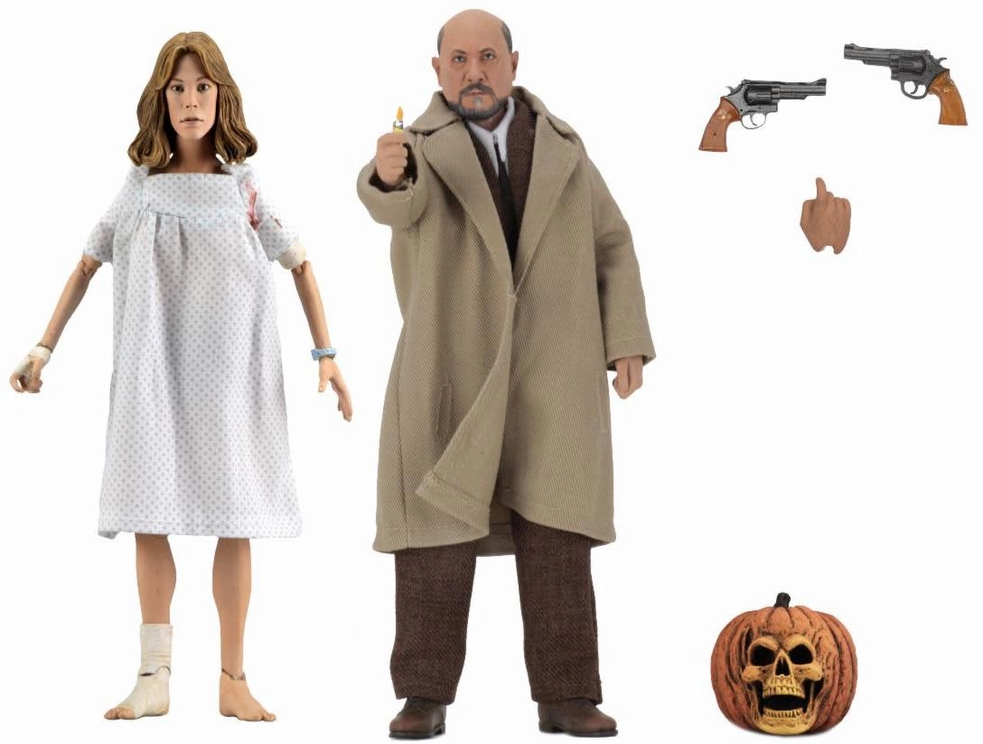 Halloween 2 - 8" Scale Clothed Figure - Doctor Loomis & Laurie Strode 2-Pack Fantastic Ornaments Wicked Props