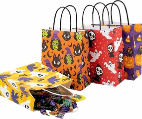 Ghoulish Crafts Halloween Bags with Handle, 24 Pcs