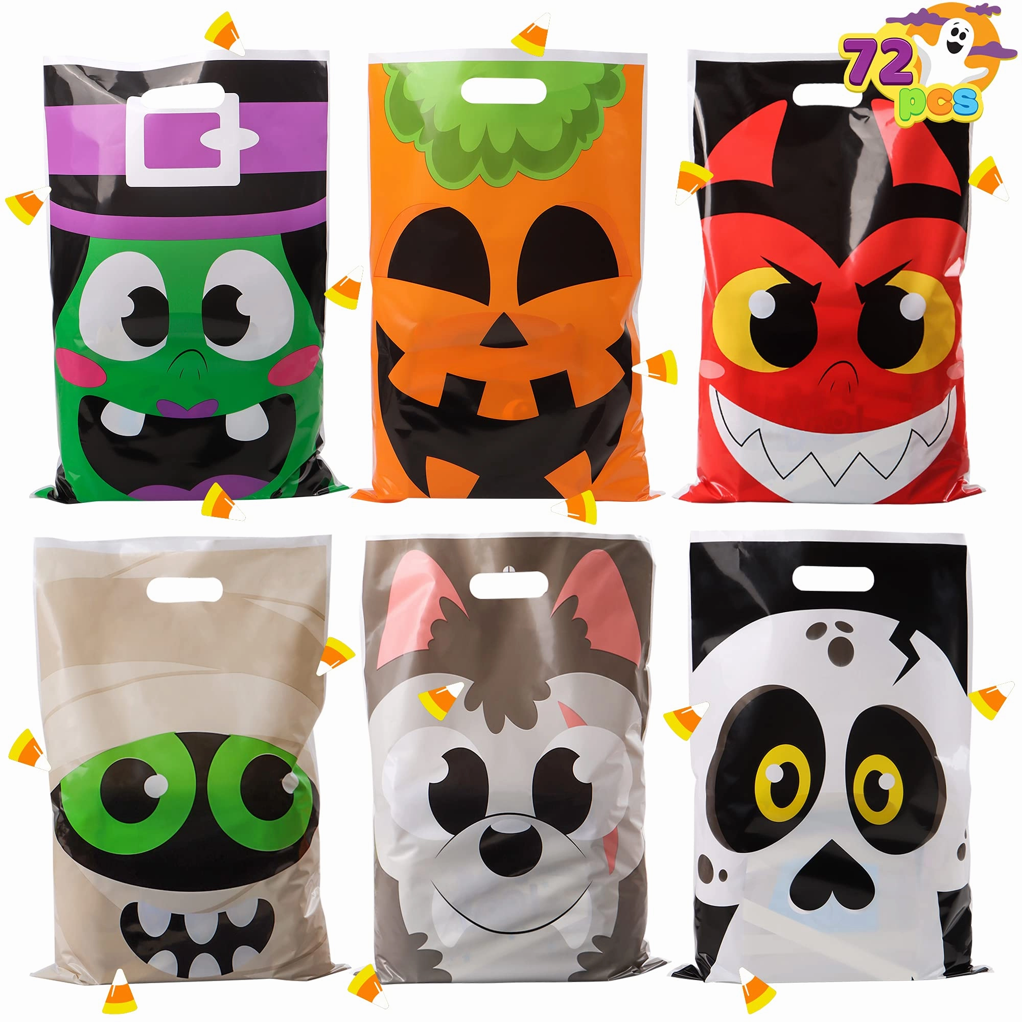 Halloween Characters Goodie Bag, 72 Pcs Charming Figures
