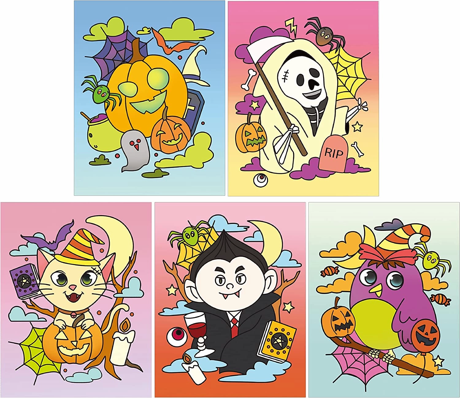 Mystical Party Halloween Coloring Books, 48 Pack