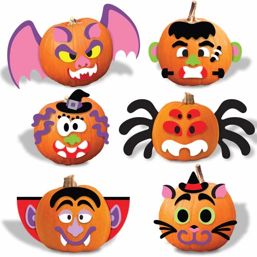 Halloween Decoration Foam Stickers, 18 Pcs Haunted Treats Creepy Props