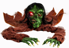 Halloween Green Zombie Groundbreaker Ghostly Props Whimsical Decorations