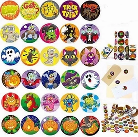 Halloween Roll Stickers, 600 Pcs Fantastic Decor Scary Party