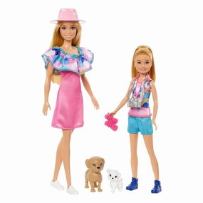Barbie &amp; Stacie Doll Set with 2 Pet Dogs & Accessories Making Of Enhanced Version