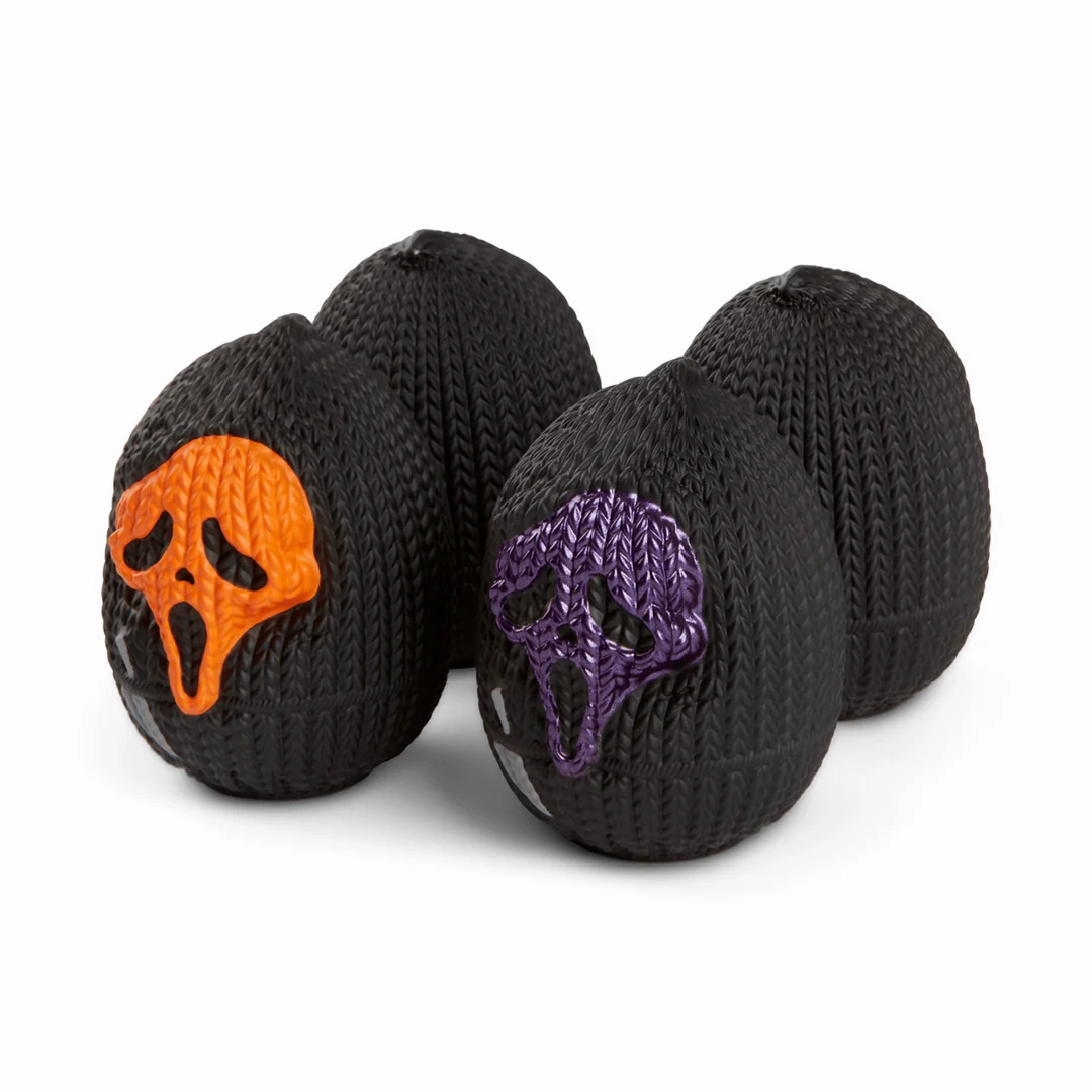 GHOST FACE HELLOSIDNEY.COM LIMITED EDITION SET OF 4 MINIS Ghostly Displays Mysterious Accents