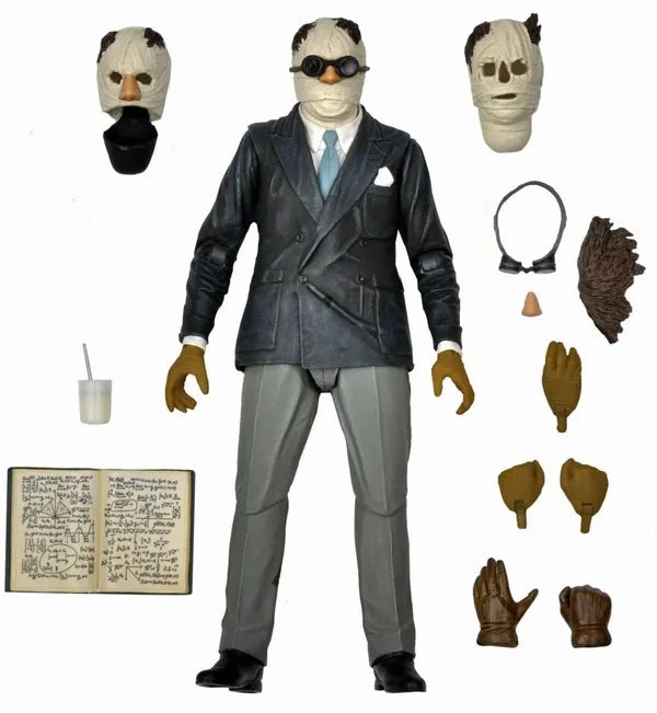 Ghostly Party Universal Monsters - 7" Scale Action Figure - Ultimate Invisible Man