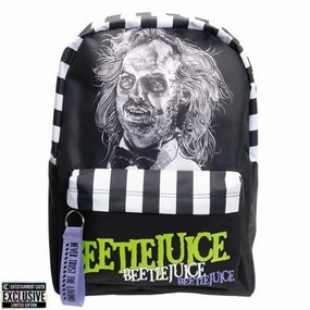 Creepy Supplies Beetlejuice Striped Backpack - Entertainment Earth Exclusive