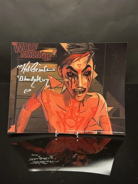 Kat Cressida Signed Wolf Among Us 8x10 V2 Ghoulish Lights