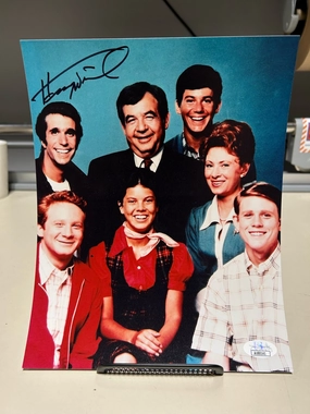 Enchanting Ornaments Henry Winkler Autographed Happy Days 8x10 - Version 3
