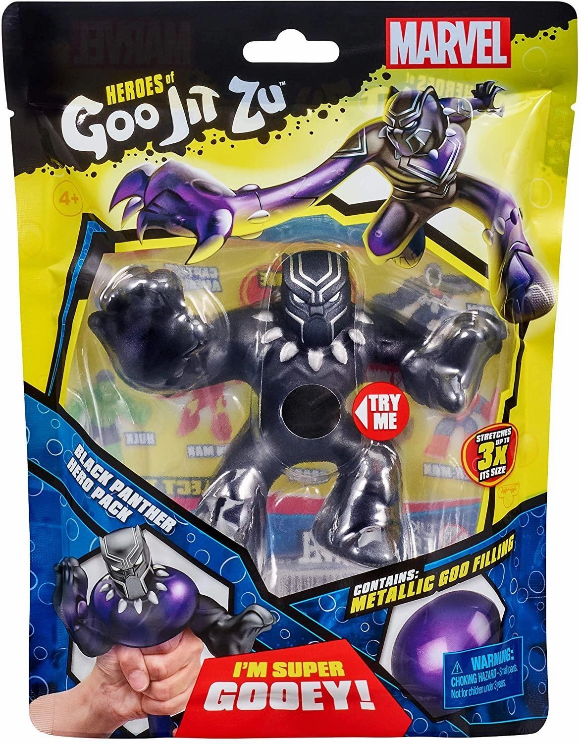 Combined Effort Heroes of Goo Jit Zu 41099 Marvel Superheroes-Black Panther