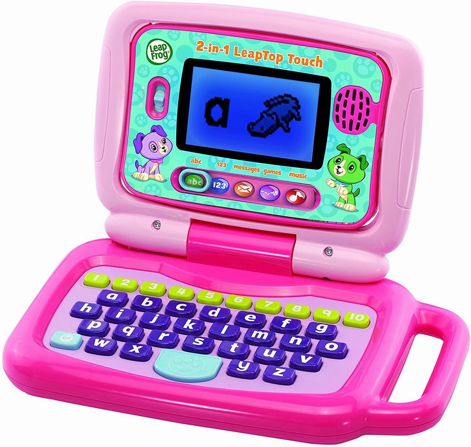 LeapFrog 2-in-1 LeapTop Touch Laptop Pink trade show City Planner