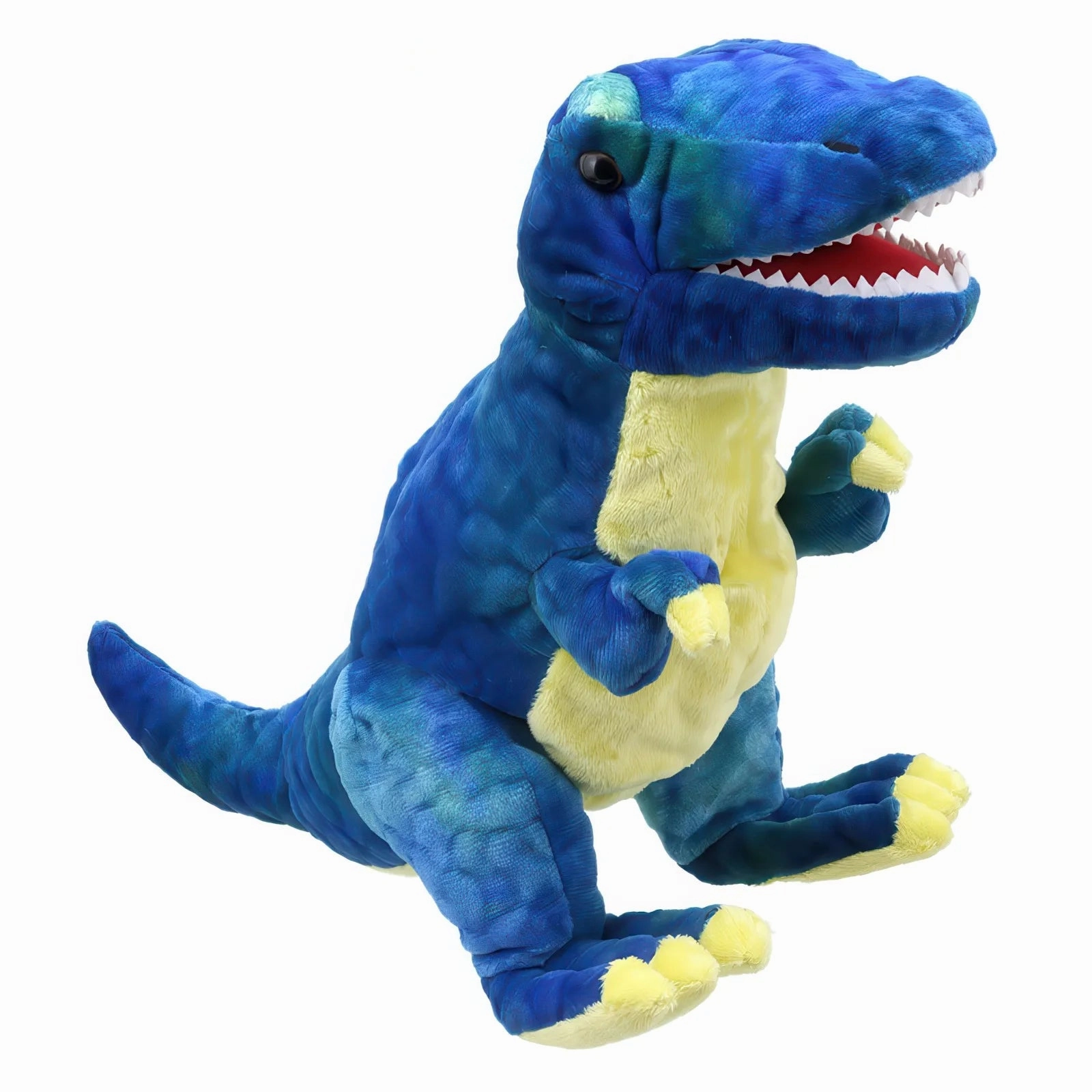 The Puppet Company - T-Rex - Blue Baby Dinos Hand Puppet Clutch Designer Ready to Ship