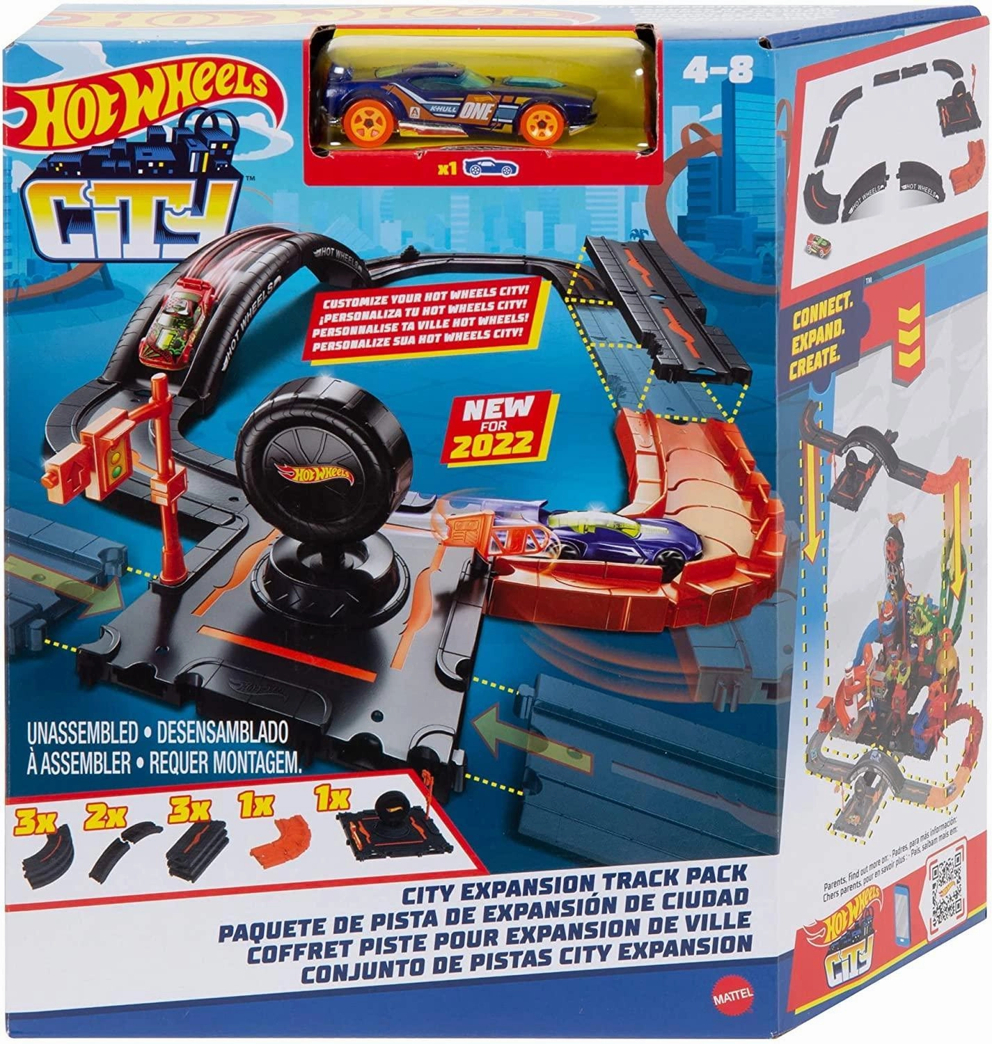 Randomized Levels Physics Based Hot Wheels City Expansion Track Pack