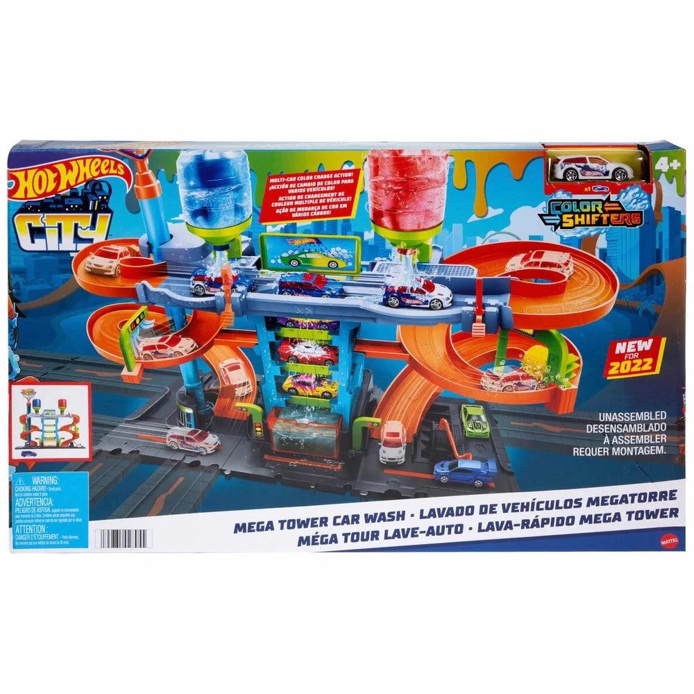 Hot Wheels Mega Tower Car Wash Playset Minutely Uncommon