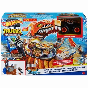 Home Decoration Hot Wheels Monster Trucks Arena Smashers Tiger Shark Playset