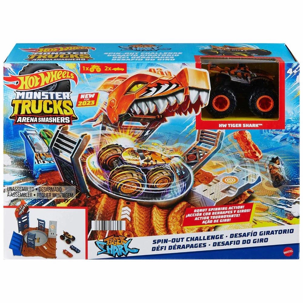 Home Decoration Hot Wheels Monster Trucks Arena Smashers Tiger Shark Playset