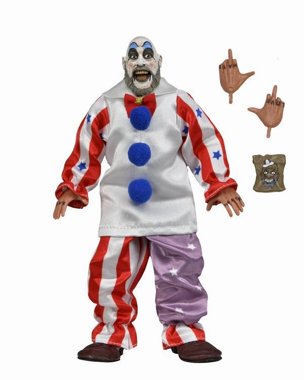 House of 1000 Corpses 20th Anniversary Captain Spaulding Clothed Figure Eerie Supplies Ghostly Party
