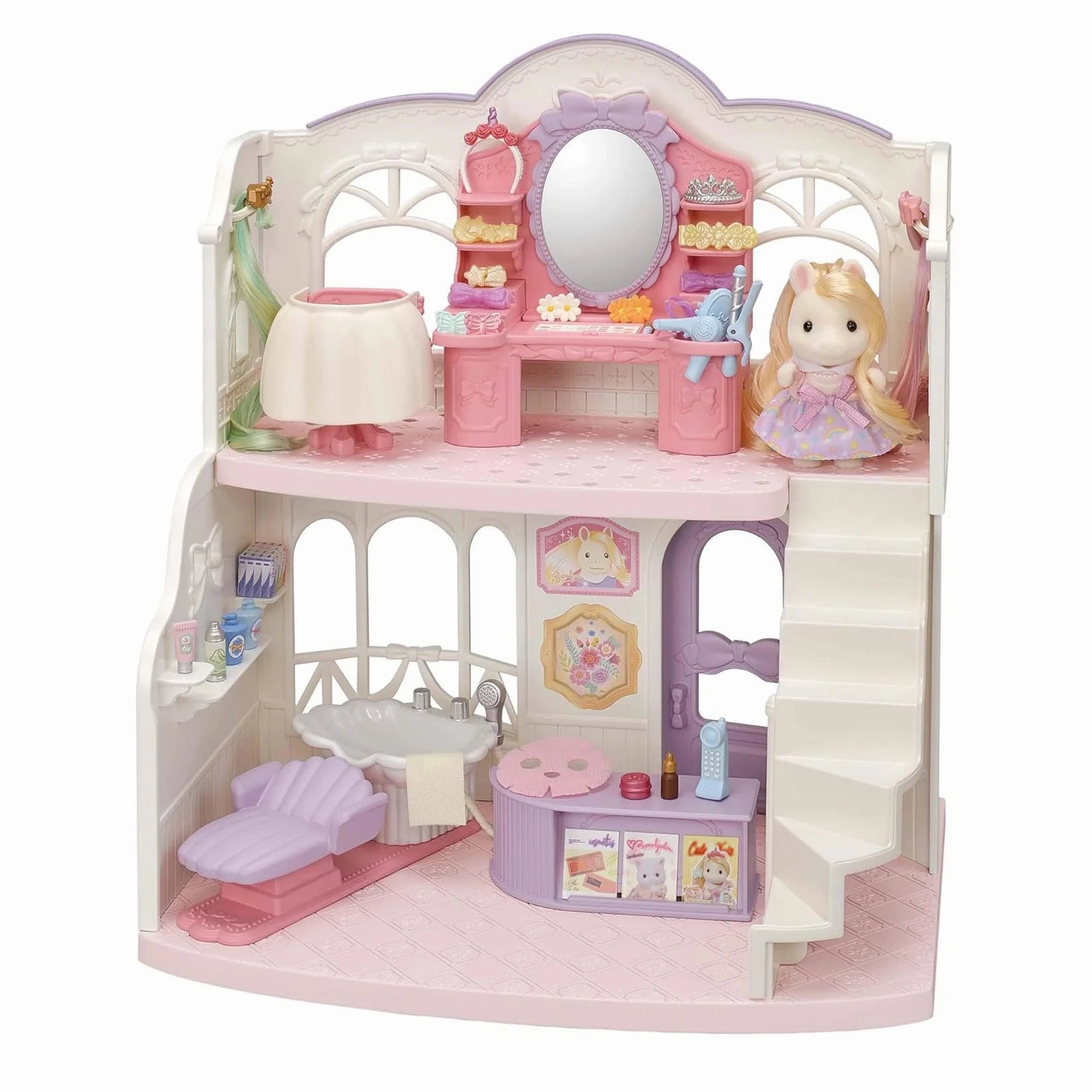 Synergy System Sylvanian Families Pony Hairdressing Salon