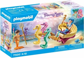 Playmobil 71500 - Princess Magic Mermaid Seahorse Carriage Young Engineer Color Recognition