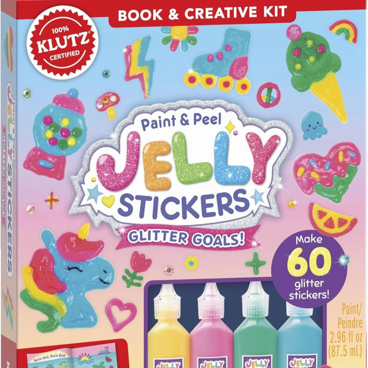 Paint & Peel Jelly Stickers: Glitter Goals! Championship Match