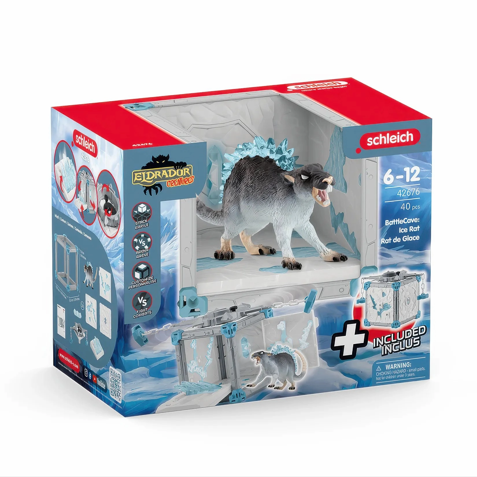 Schleich 42676 Eldrador Creatures BattleCave Ice Rat Playset Bullet Time Police Procedural