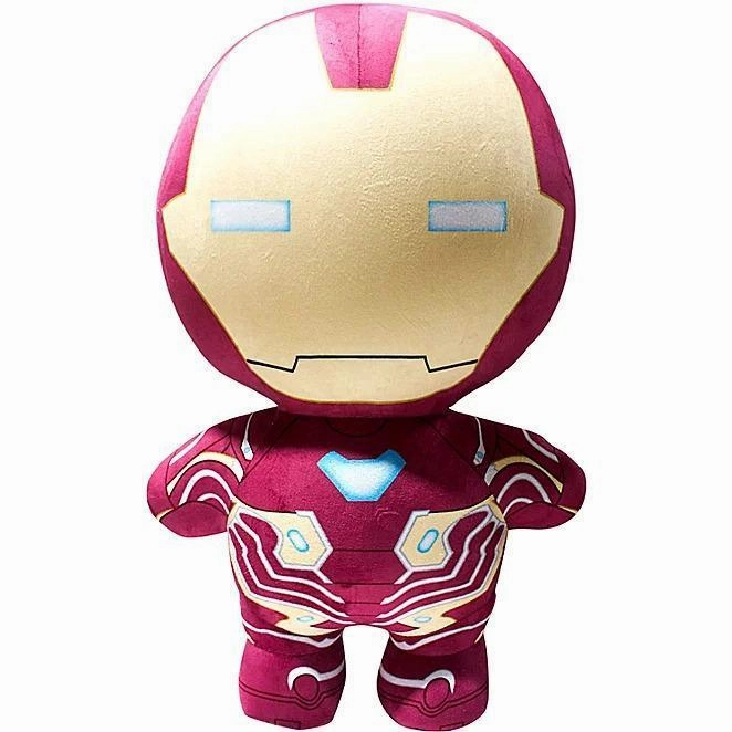 Customizable Option Metallic Finish Inflate-A-Heroes Inflatable Plush - 30-Inch Iron Man