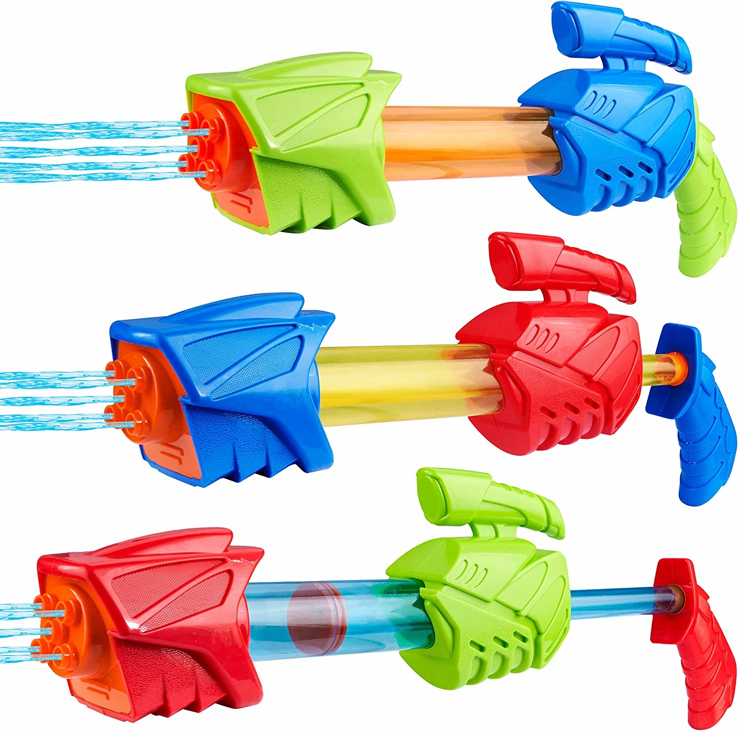 Wisdom Gain Award winning SLOOSH -  Sci-Fi Scatter Water Blaster, 3 Pcs