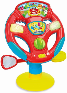 Clementoni Swivel and Steering Wheel Guide Steering Wheel Activity Tragic Hero Dancing Move