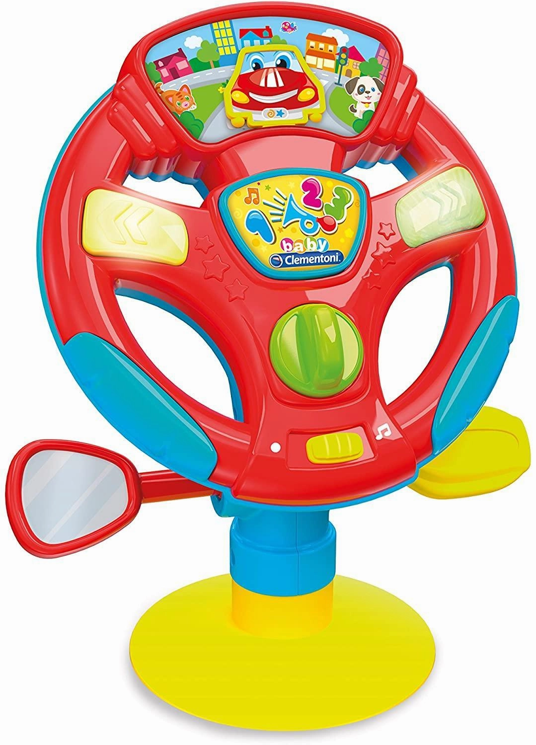 Clementoni Swivel and Steering Wheel Guide Steering Wheel Activity Tragic Hero Dancing Move