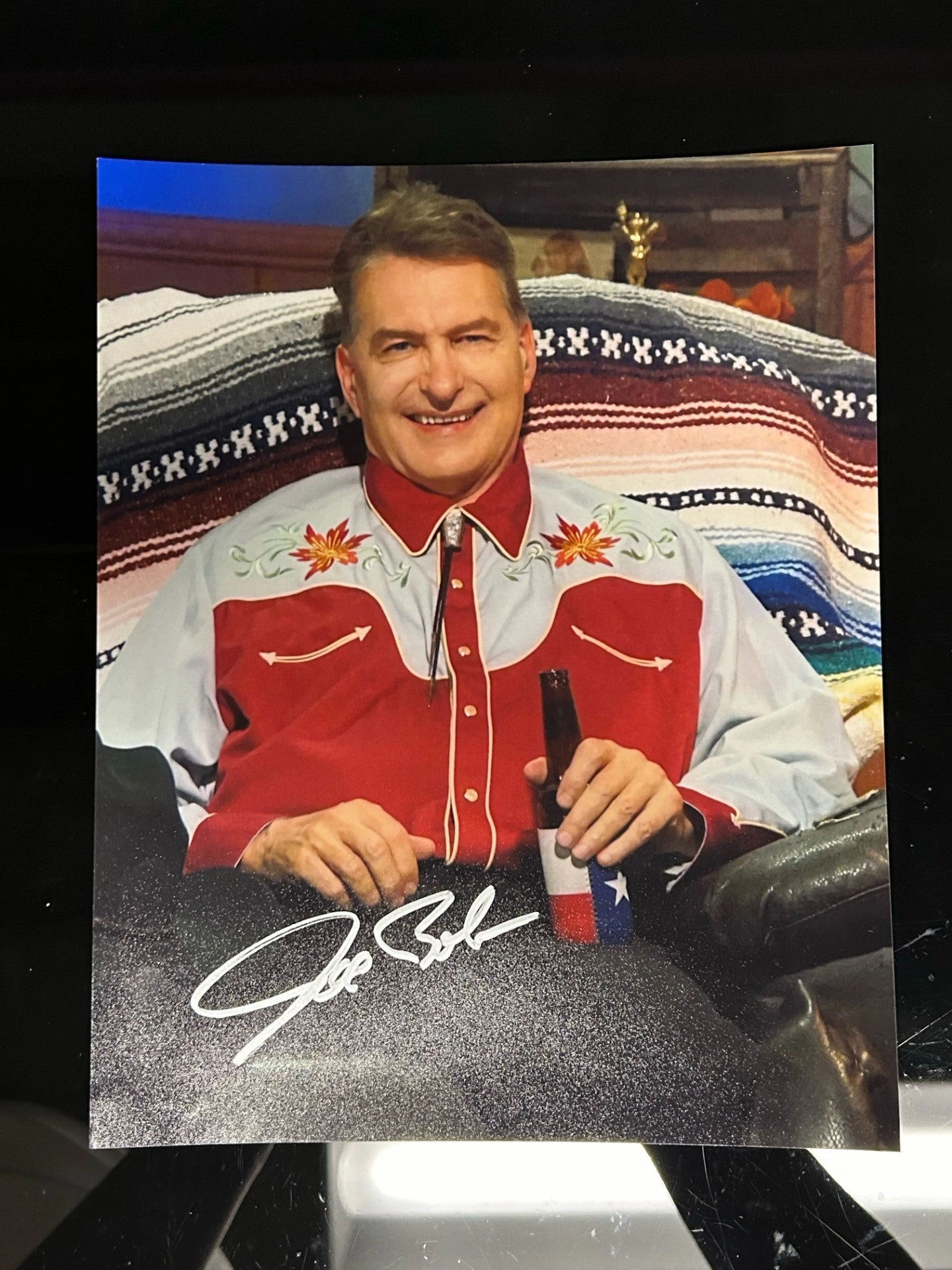 Joe Bob Briggs signed 8x10 Wicked Designs
