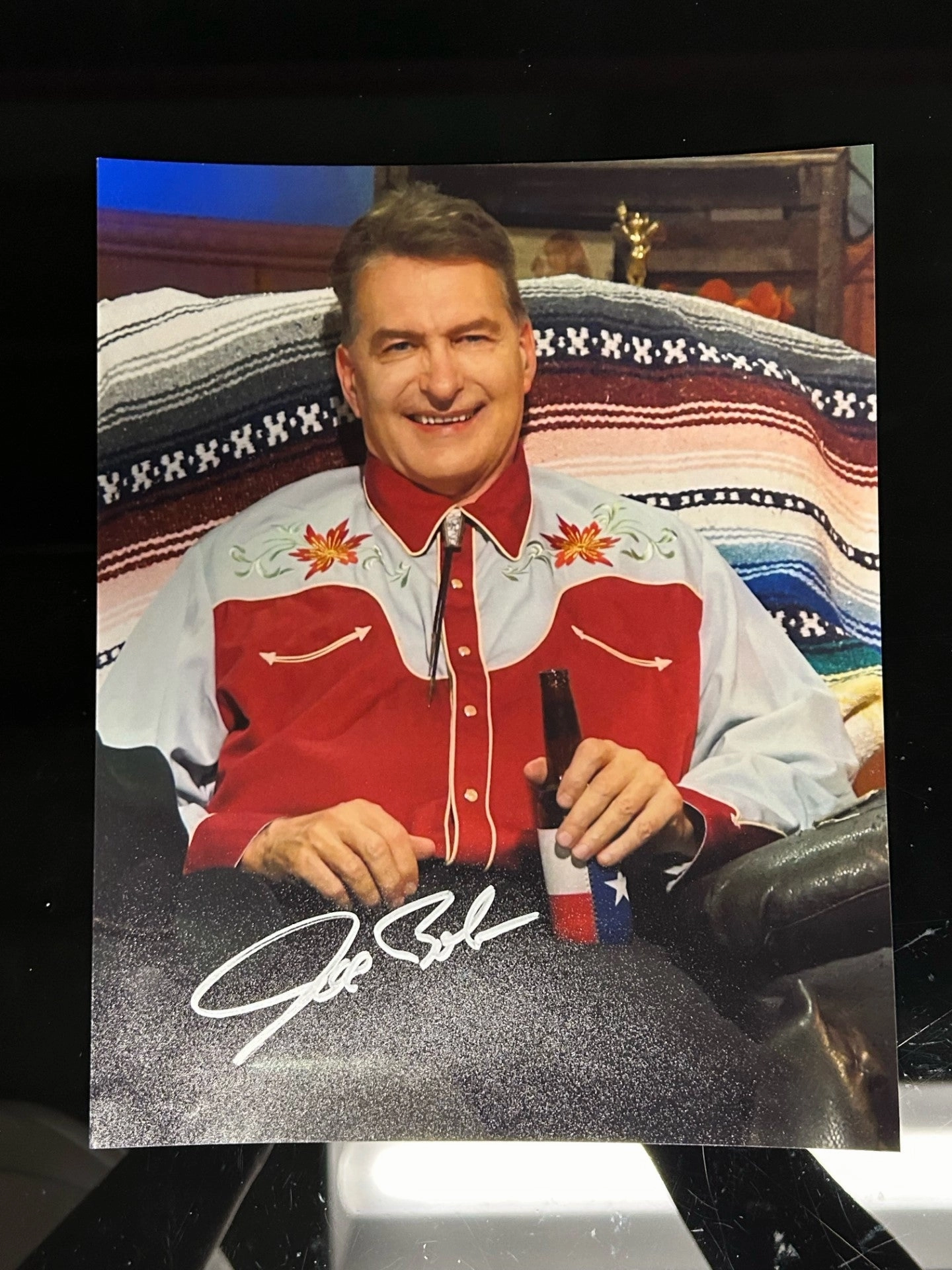 Spooky Props Frightening Treats Joe Bob Briggs signed 8x10