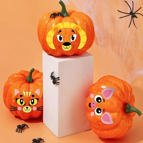JOYIN 9 PCS Halloween Pumpkin Decorating Craft Kit Whimsical Supplies