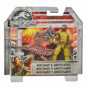 Super Move Jurassic World Mercenary & Ankylosaurus Figures Playset