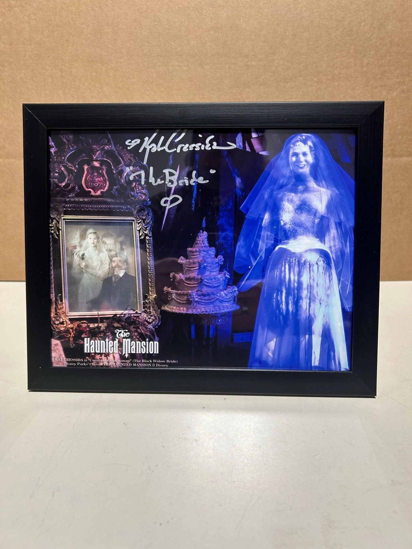 Fantastic Supplies Whimsical designs Kat Cressida Signed Haunted Mansion 8x10 V1 Framed