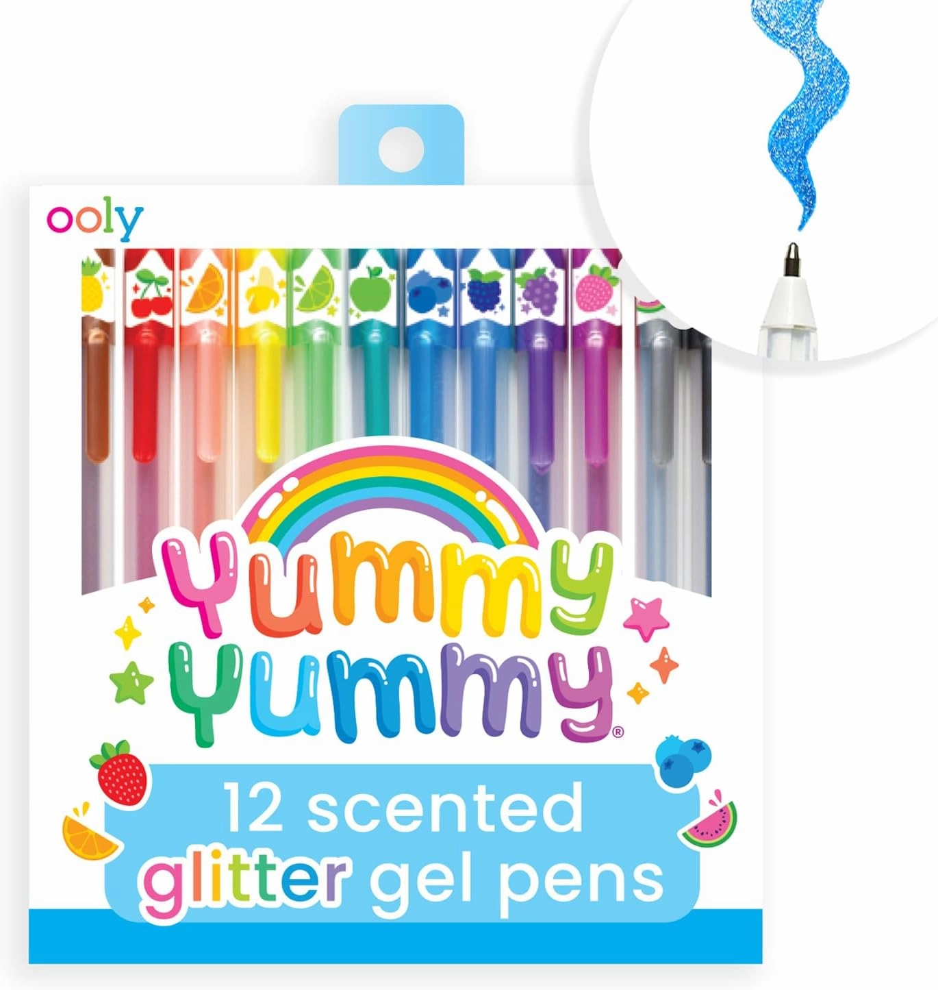 Yummy Yummy Scented Glitter Gel Pens Basket Hoop