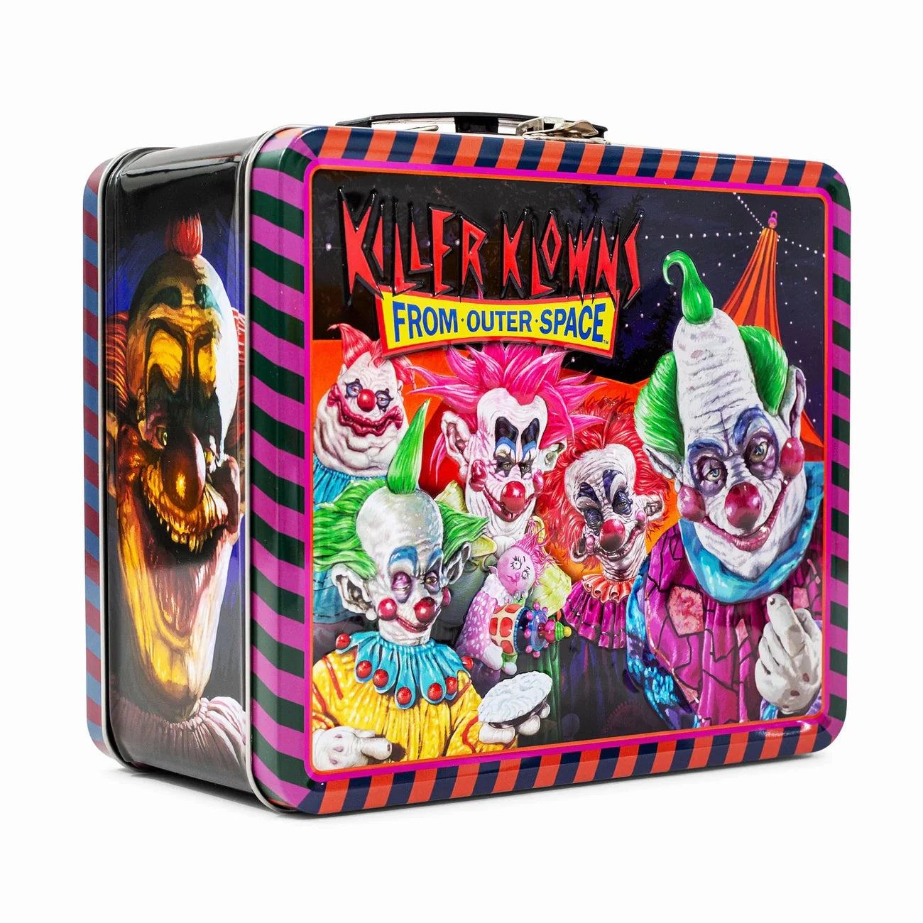KILLER KLOWNS FROM OUTER SPACE METAL TIN LUNCH BOX TOYNK EXCLUSIVE Frightening Displays