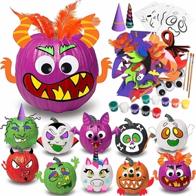 Mysterious Crafts Wicked Props KLEVER KITS - 3D Pumpkin Decoration Set