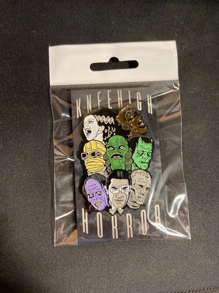 Kneehigh Horror - Universal Monsters Enamel Pin Haunted Supplies Wicked Masks