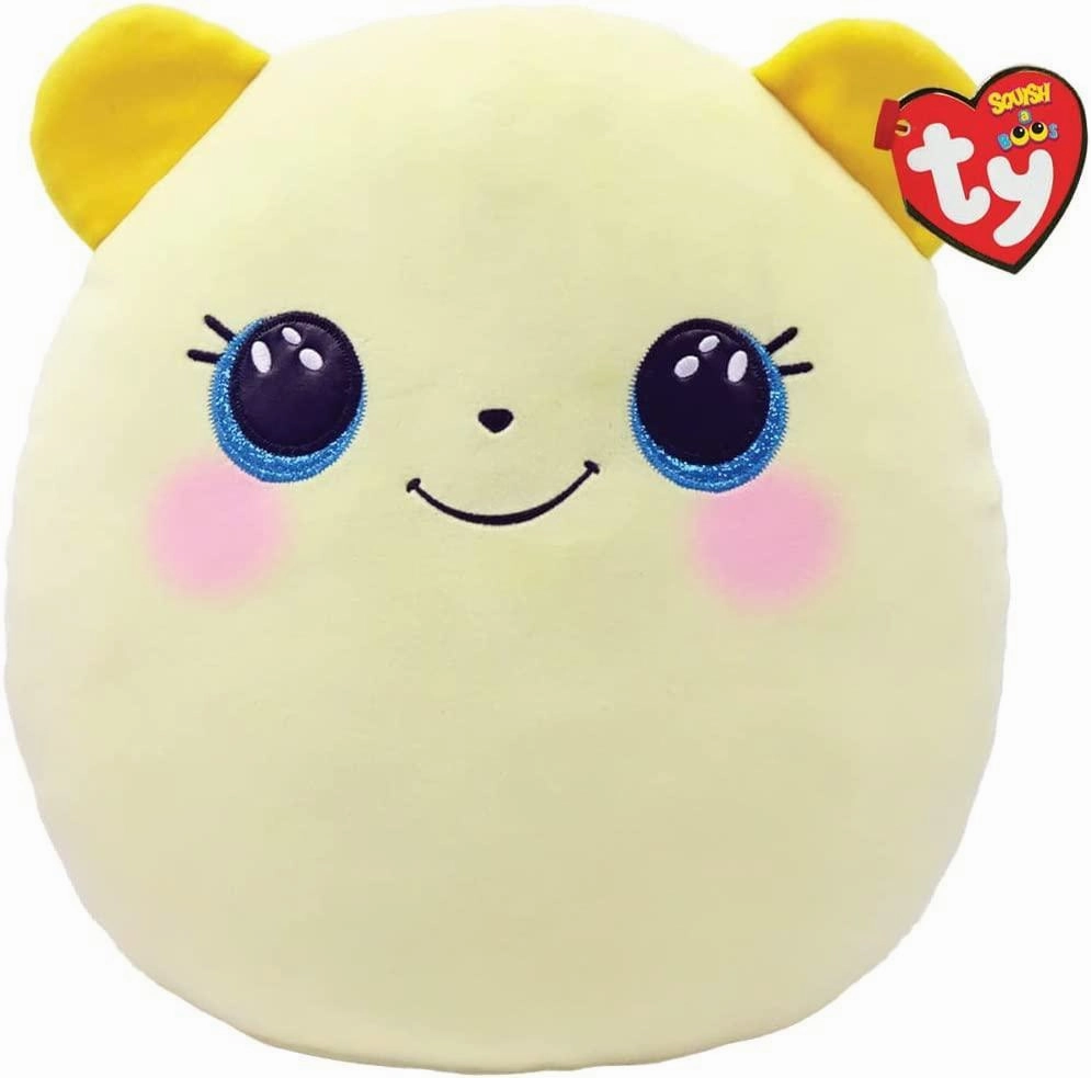 Ty Squish a Boo Buttercup Bear 20cm Plush color block Suitcase Artist