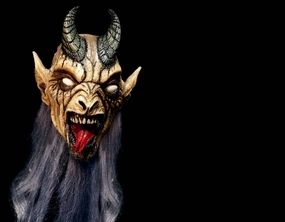 Haunted Masks Haunted Accessories Krampus Night White Variant - Krampusnacht - Half Mask