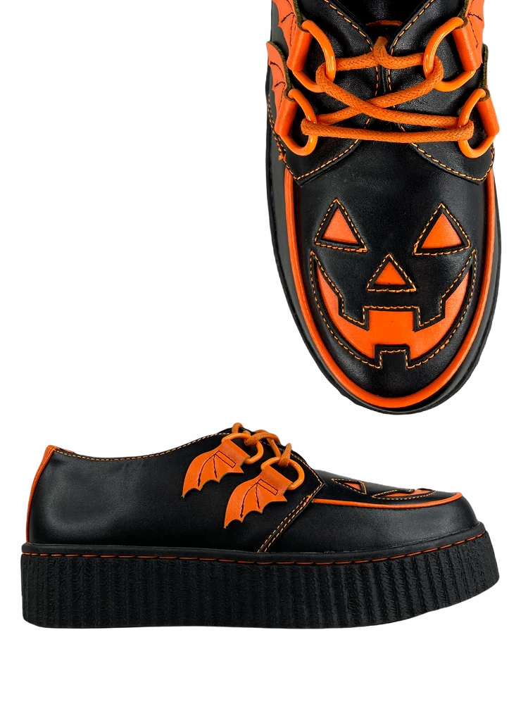 Krypt Jack Trick or Treat Black/Orange Matte Shoes Zip - up Shock absorption system