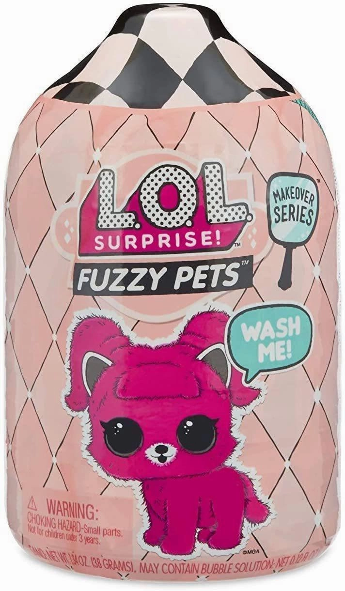 Trophy Support L.O.L. Surprise! Fuzzy Pets with Washable Fuzz & Water Surprises
